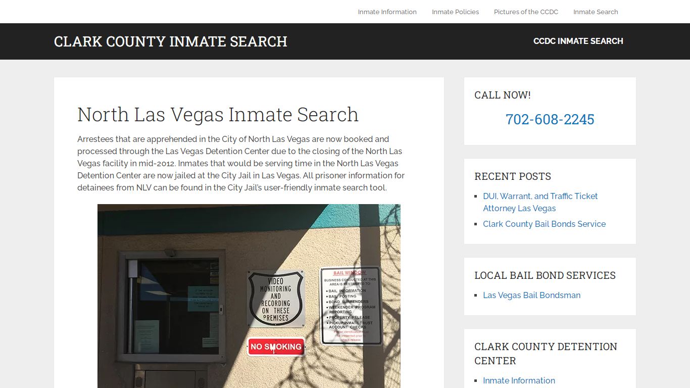 North Las Vegas Inmate Search - Clark County Inmate Search