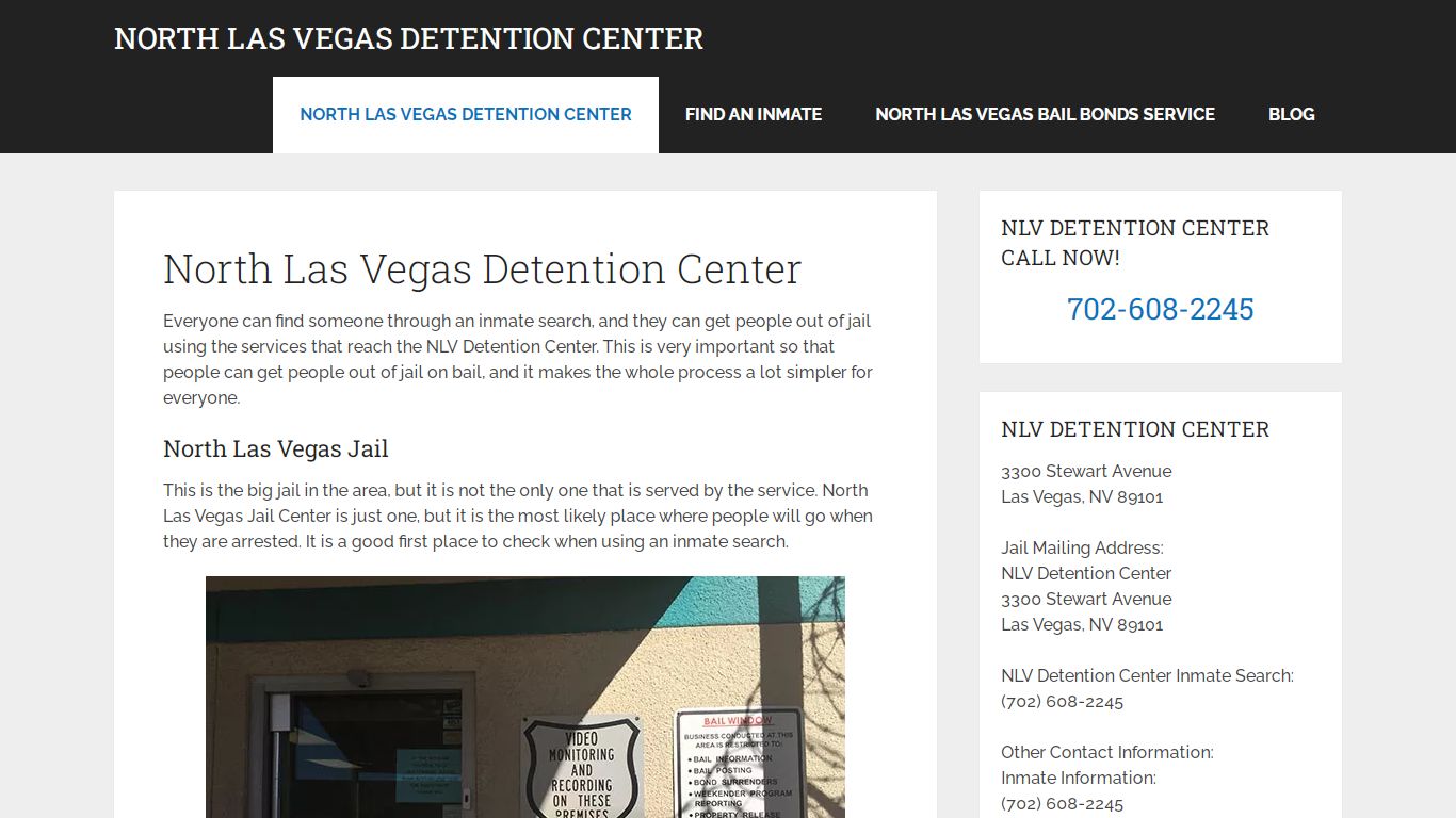 North Las Vegas Detention Center | North Las Vegas Jail ...